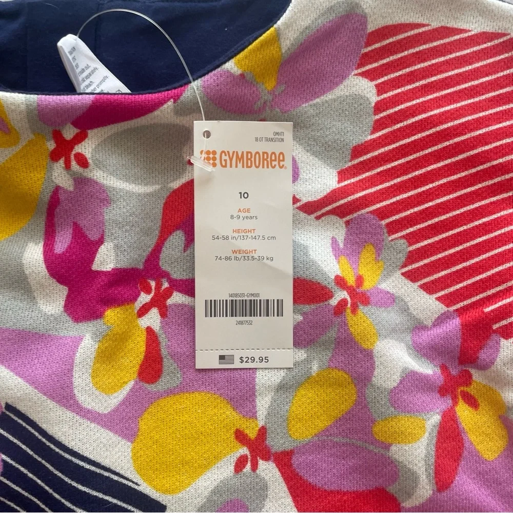 Gymboree Navy Blue Floral Dress Size 10